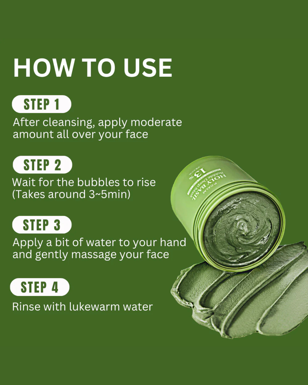Holy Basil Bubble Mask